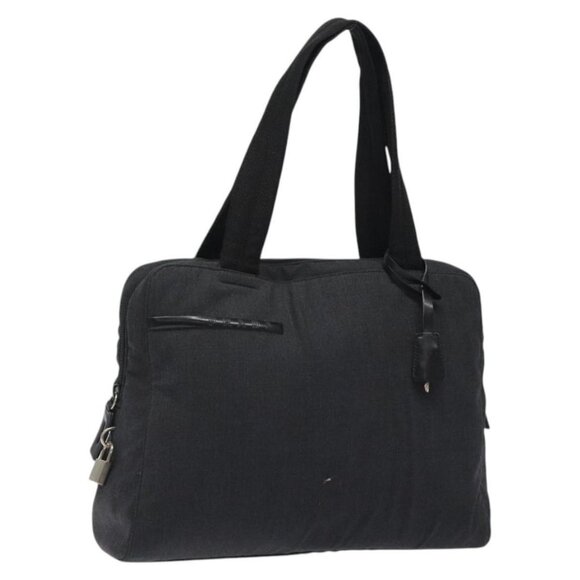 PRADA Sports Shoulder Bag Canvas Gray Silver Auth - Picture 2 of 16